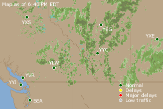 Map Of Airport Delays Flightview (Yeg) Edmonton Flight Tracker & Airport Delays